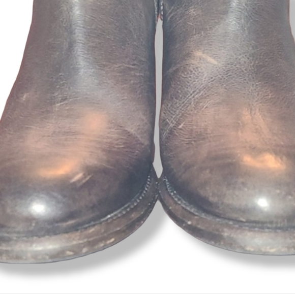 Bed Stu Grau Taupe Stacked Heel Yell Booties - Picture 4 of 11